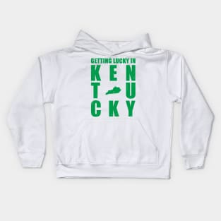 gettin lucky in kentucky Kids Hoodie